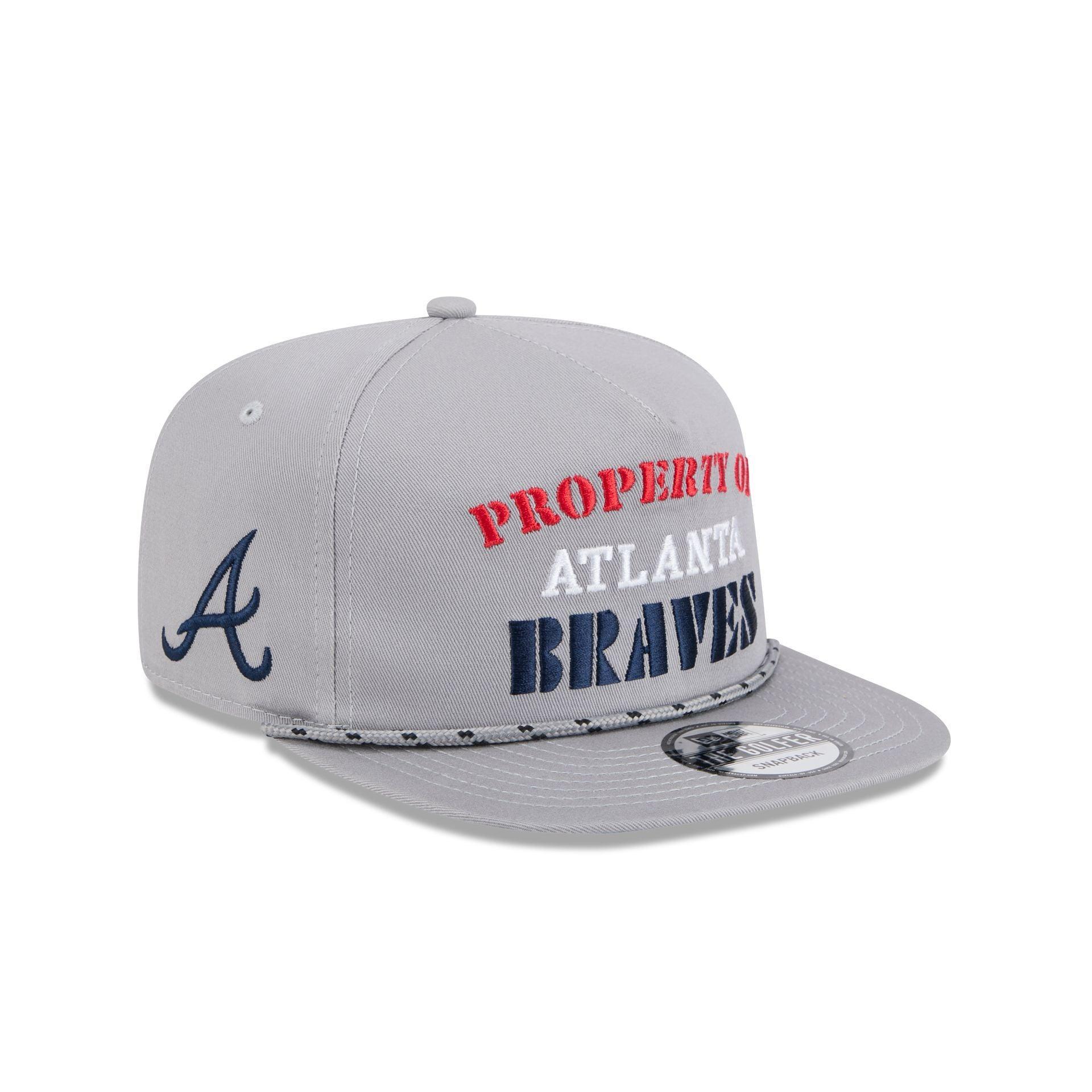Atlanta Braves Vintage Gray Rope Golfer Hat Male Product Image