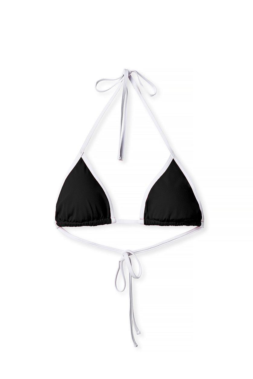 Contrast Triangle Bikini Top Product Image