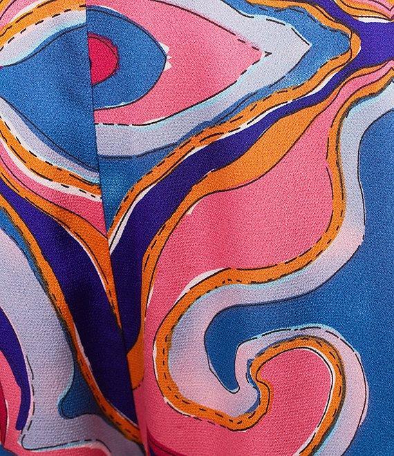 Sugarlips Plus Abstract/Geometric/Tropical Printed One-Shoulder Coordinating Top Product Image