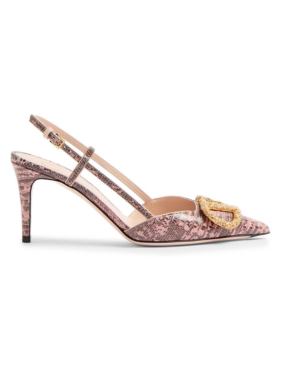 Womens VLogo Signature Slingback Pumps 80MM Product Image