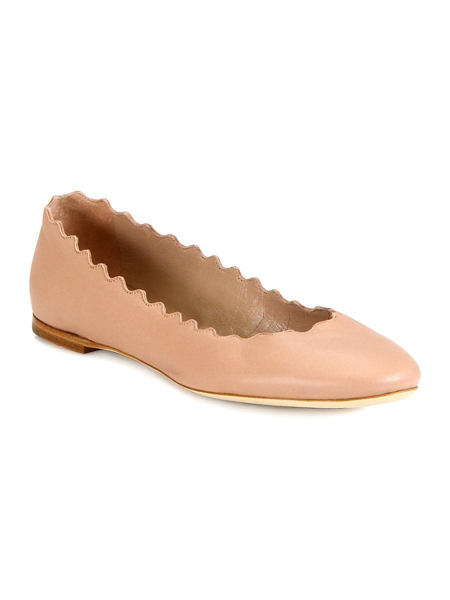 Womens Lauren Leather Ballet Flats Product Image