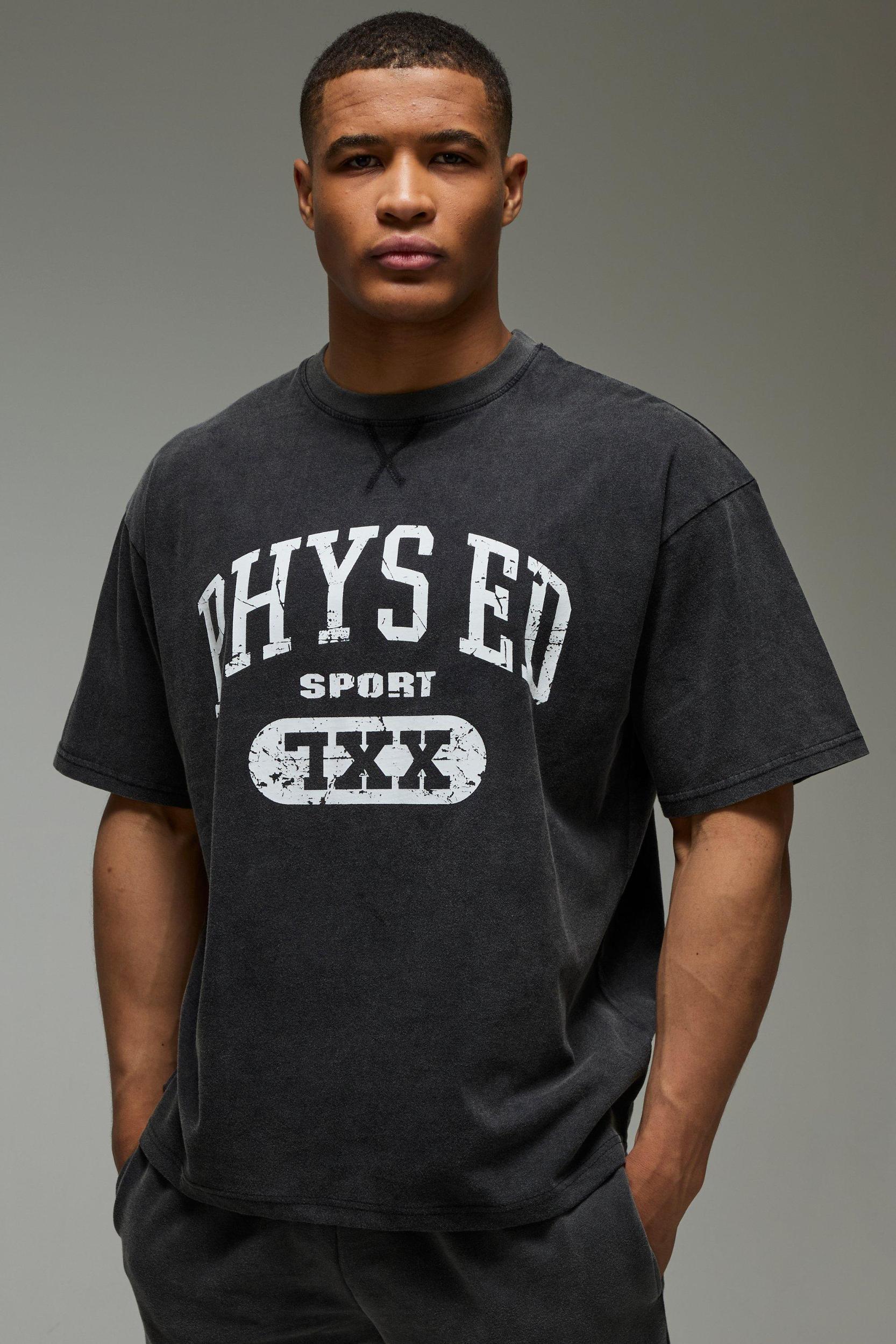 MAN Active Phys Ed Oversized Washed Jogger | boohooMAN USA Product Image