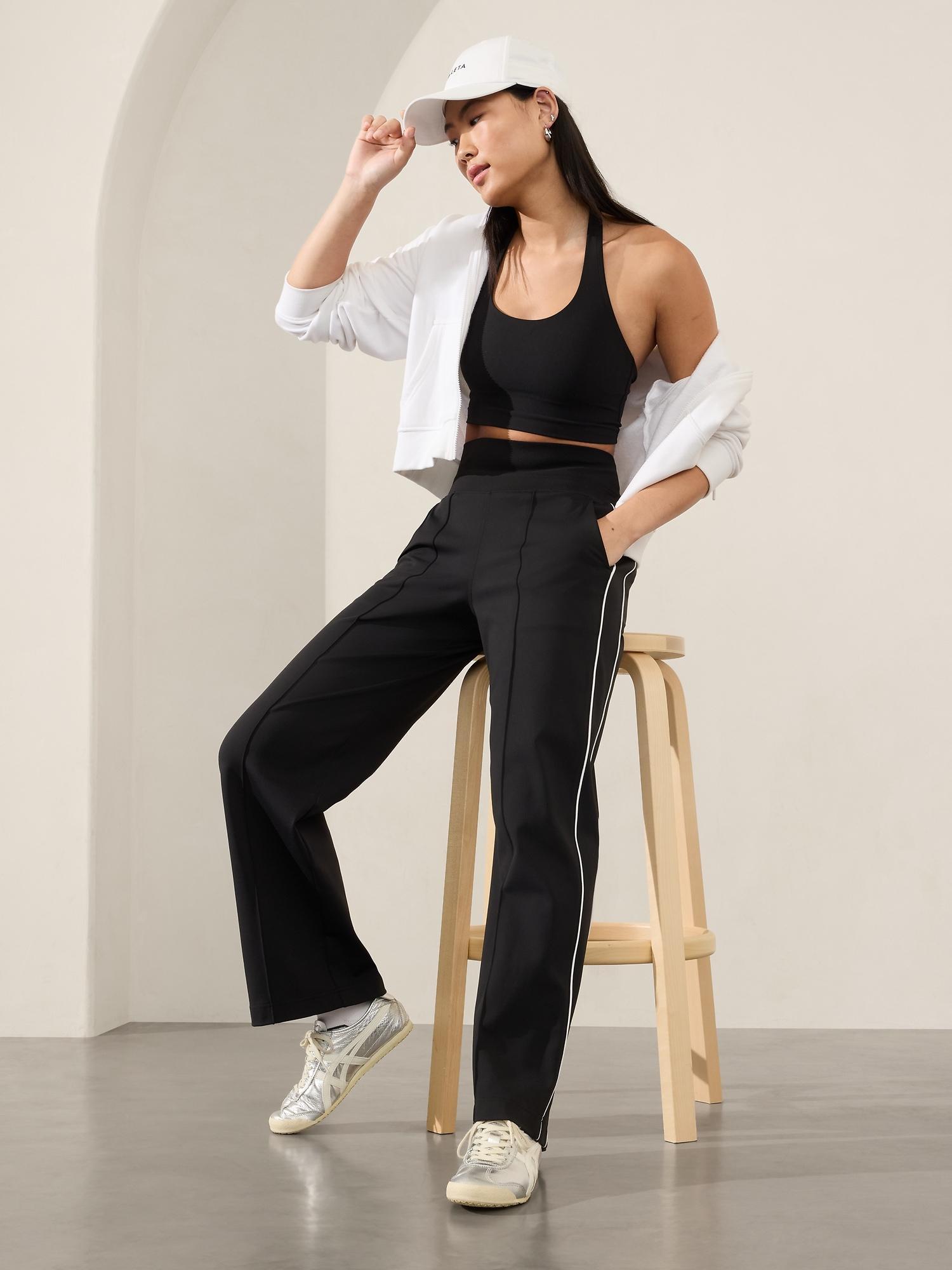 Venice High Rise Track Stripe Wide Leg Pant Product Image