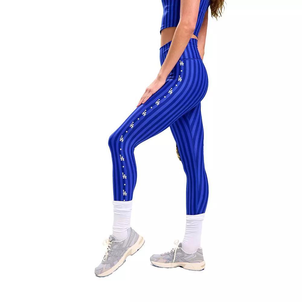 Women's Terez Royal Los Angeles Dodgers TLC Printed Leggings, Size: Large, Blue Product Image