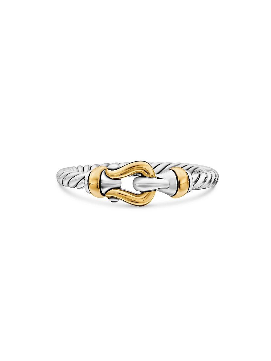 David Yurman Petite Buckle Ring with 18K Yellow Gold Product Image