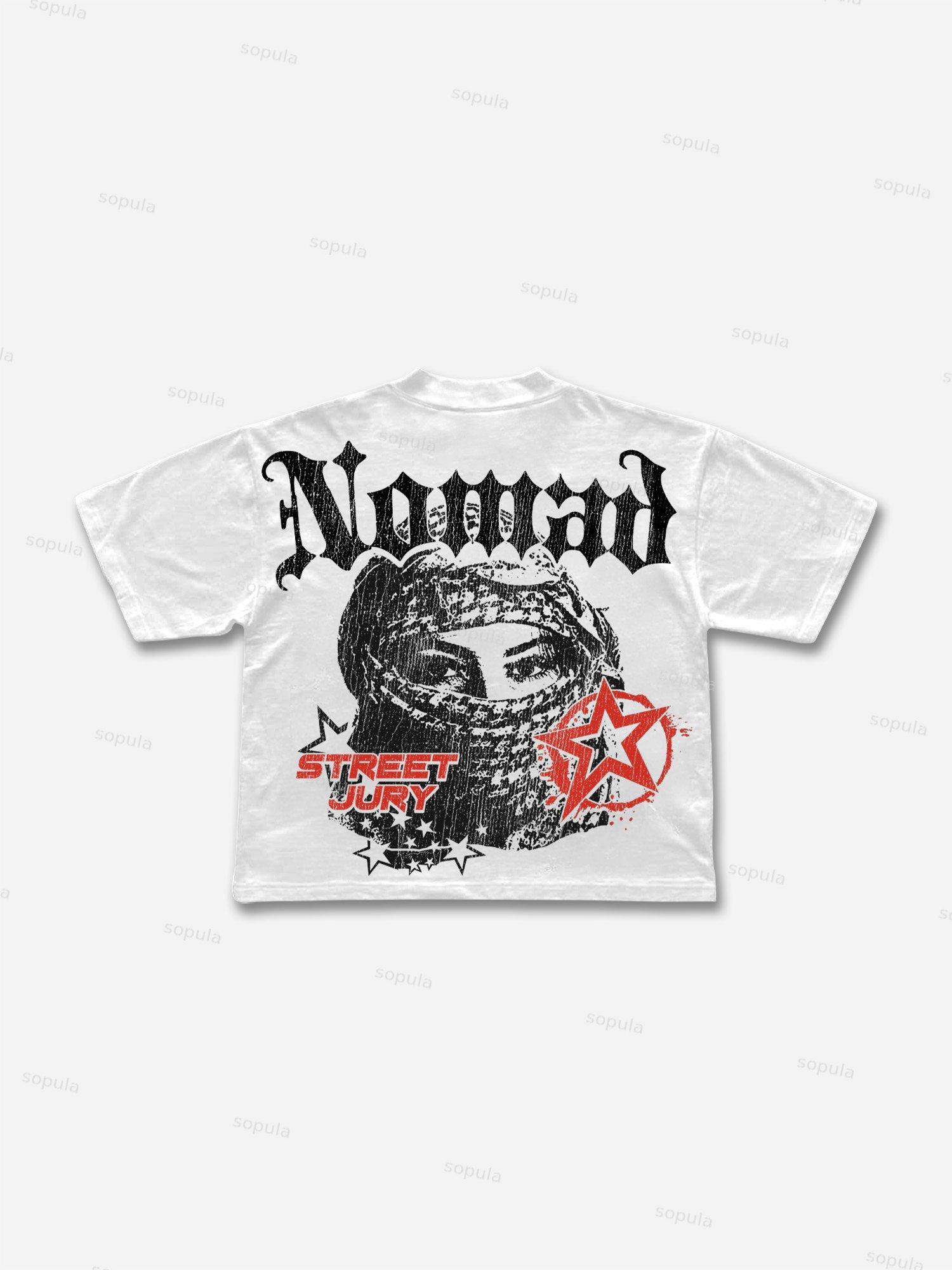 Nomad Mask Graphic Cropped T-shirt Product Image