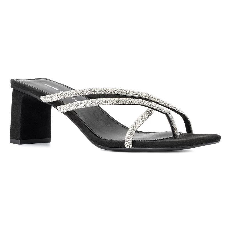 Fashion to Figure Nikita Women's Wide Width Dress Sandals, Size: 11 Wide, Black Product Image