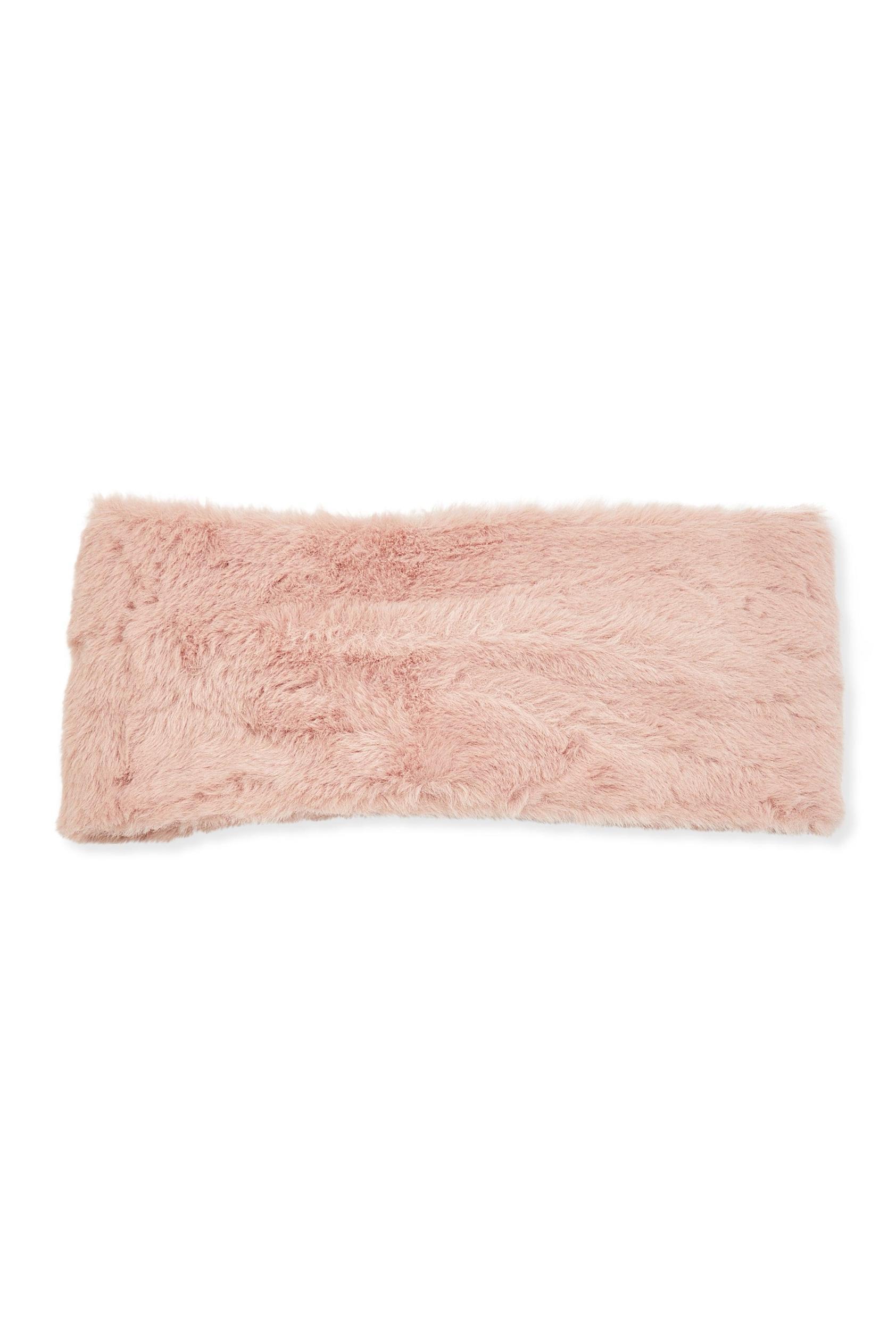 Twist Front Faux Fur Headband Female Product Image