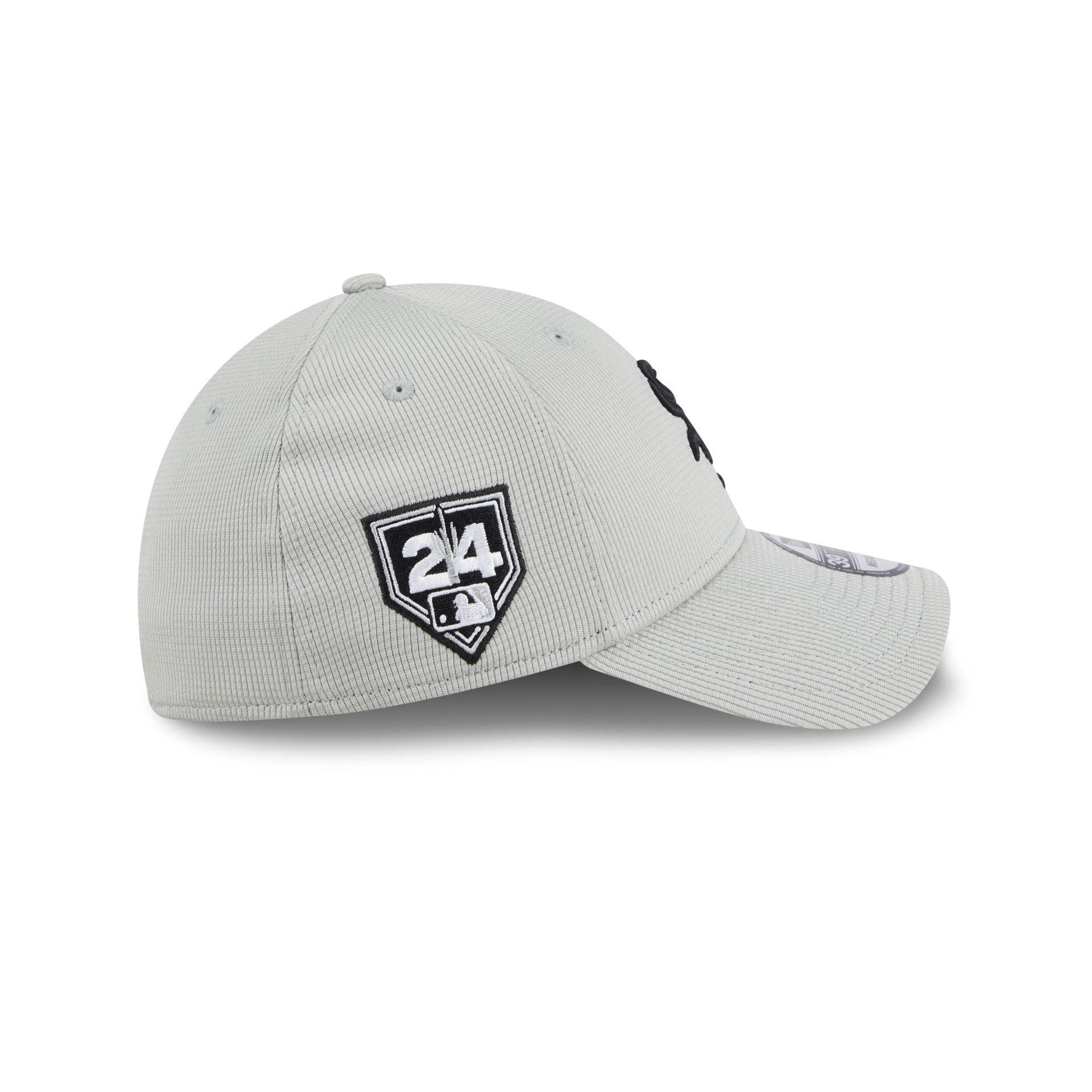 Miami Dolphins 2024 Sideline Gray 39THIRTY Stretch Fit Hat Male Product Image