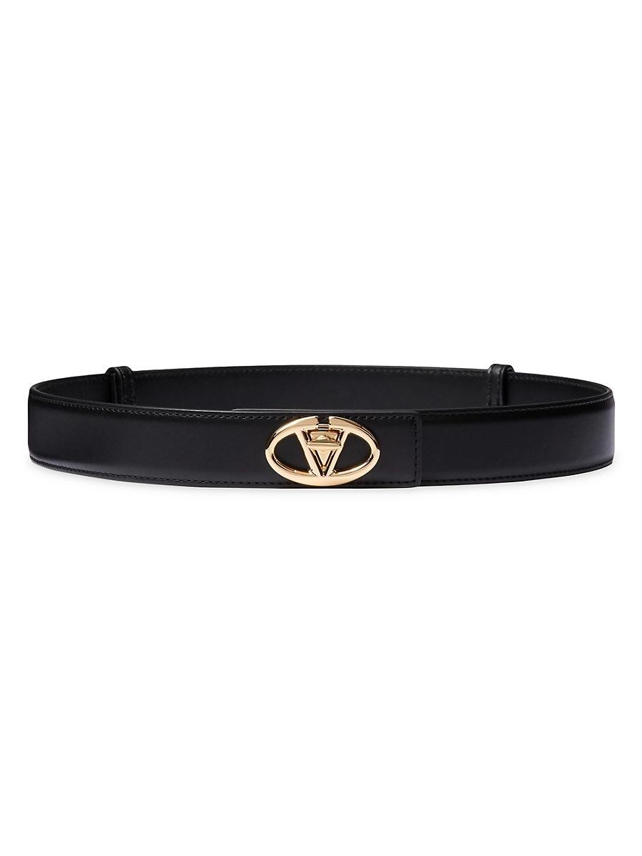 Mens The Bold Edition VLogo Calfskin Belt 30MM Product Image