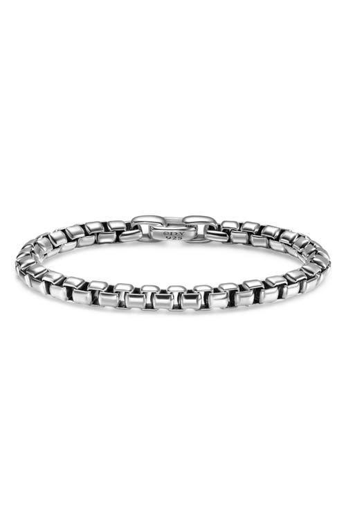 David Yurman Mens Box Chain Bracelet in Sterling Silver, 7.3mm Product Image