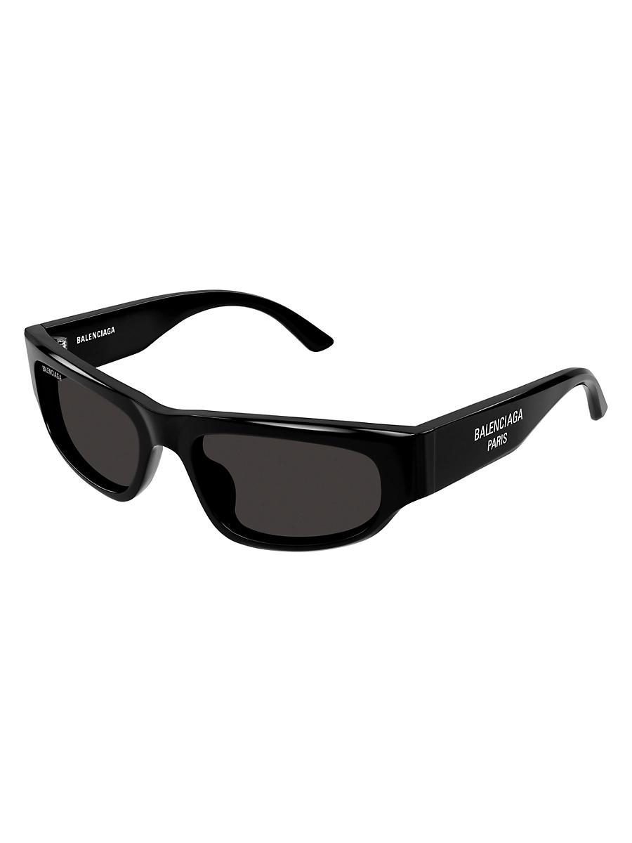 Mens 56MM Rectangular Sunglasses Product Image