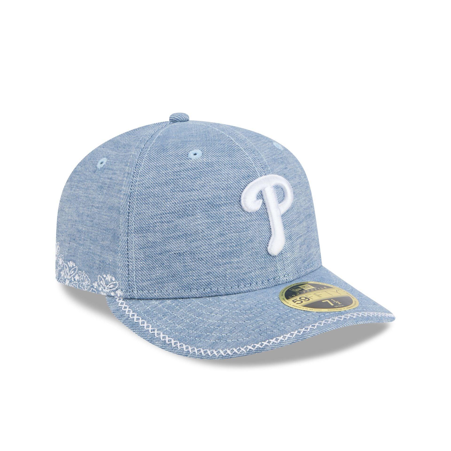 Houston Astros Hand Stitched Chambray Low Profile 59FIFTY Fitted Hat Male Product Image