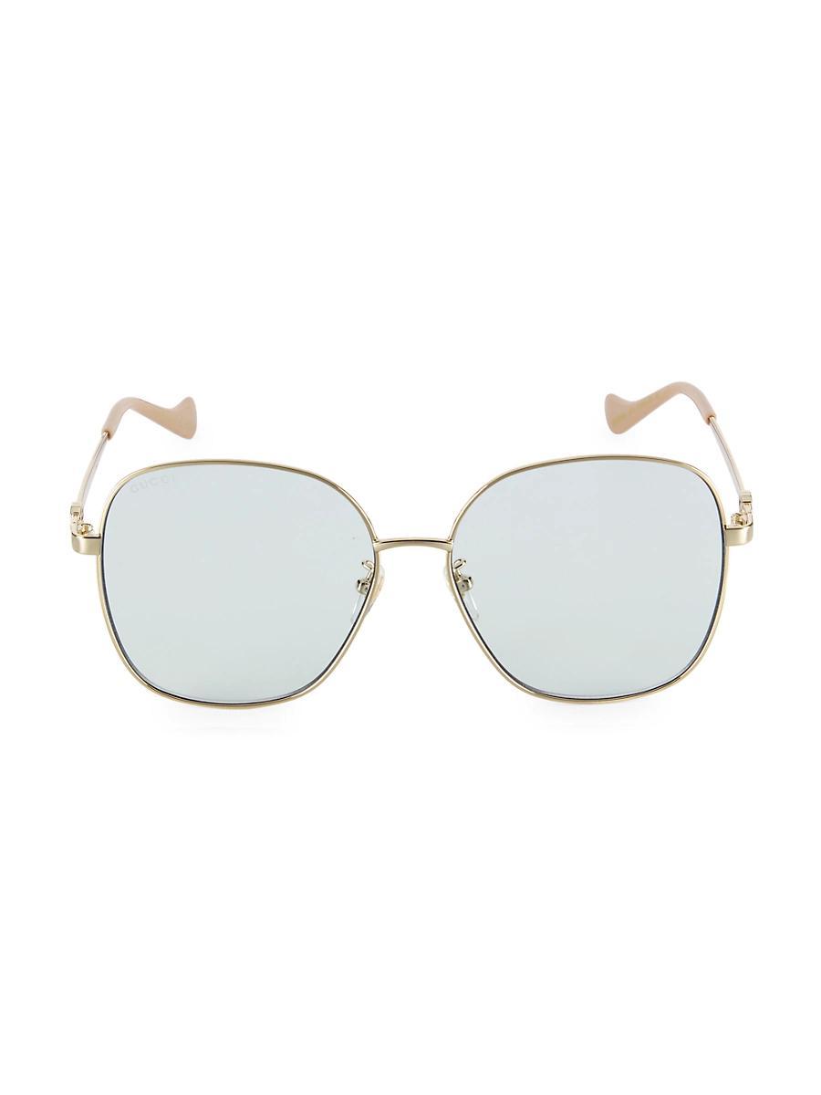 Womens Cut Out 61MM Square Sunglasses Product Image