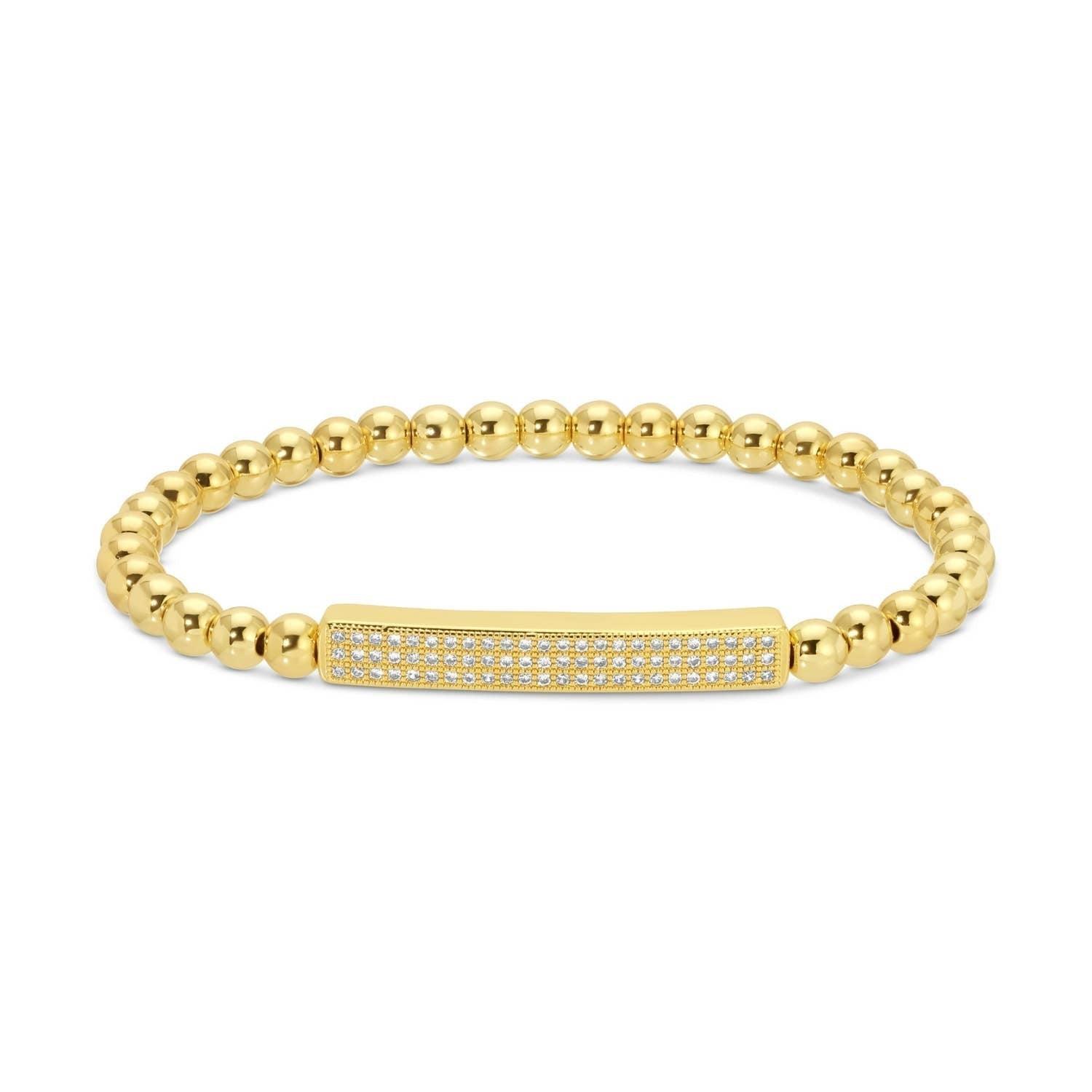 Pave Bar Stretch Bracelet Product Image