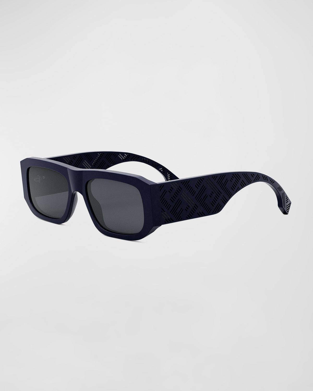 Mens Punk Rivet 51MM Square Sunglasses Product Image