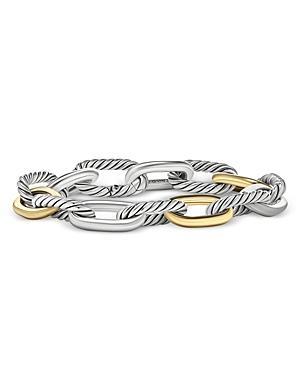 David Yurman Dy Madison Chain Bracelet in Sterling Silver with 18K Yellow Gold, 11mm Product Image