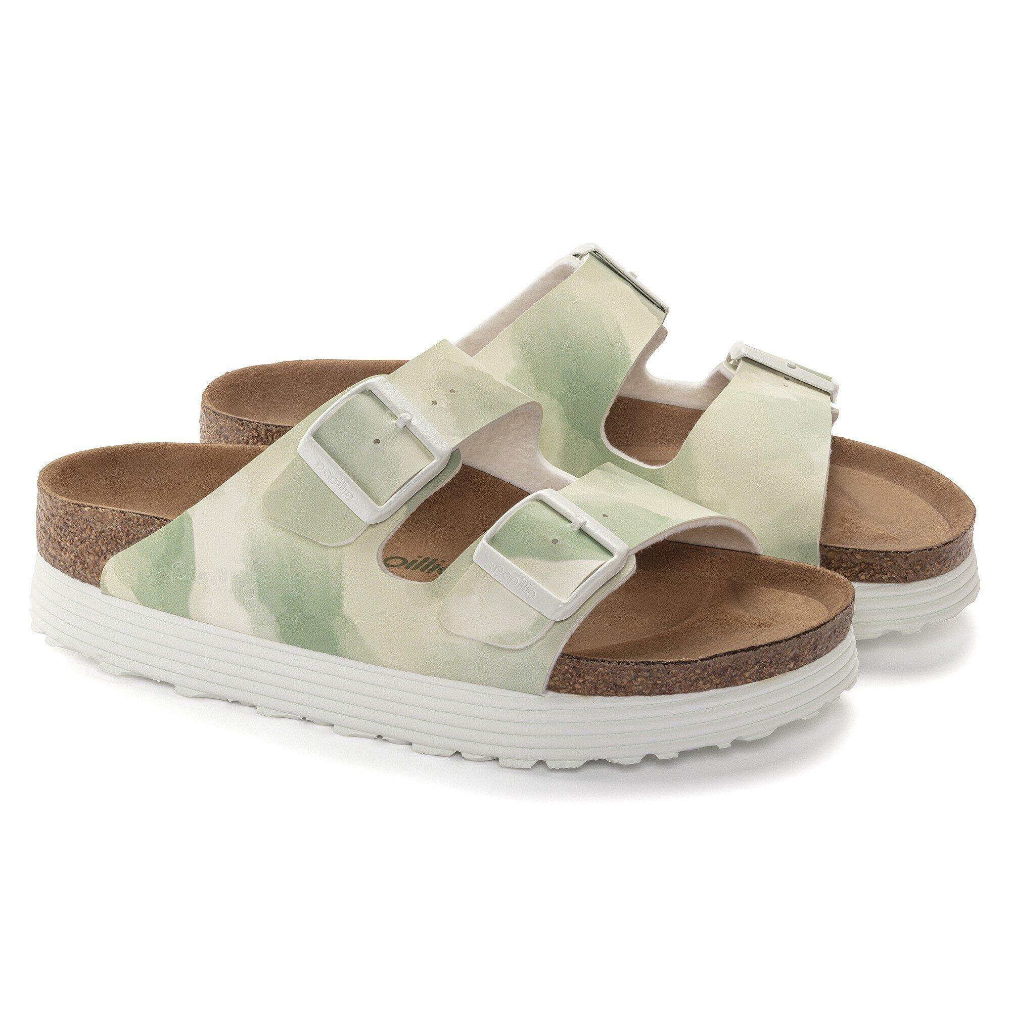 Arizona Flex Platform Vegan Birko-Flor Watercolor Khaki Product Image