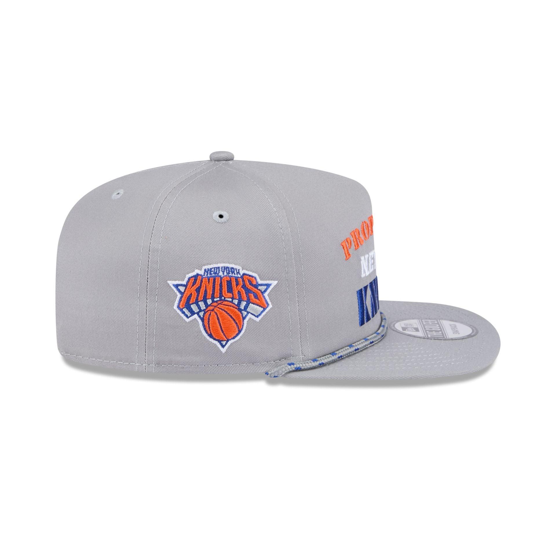 New York Knicks Vintage Gray Rope Golfer Hat Male Product Image
