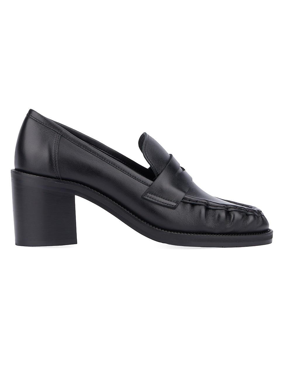 Mens Pebbled Leather Gancini Loafers Product Image
