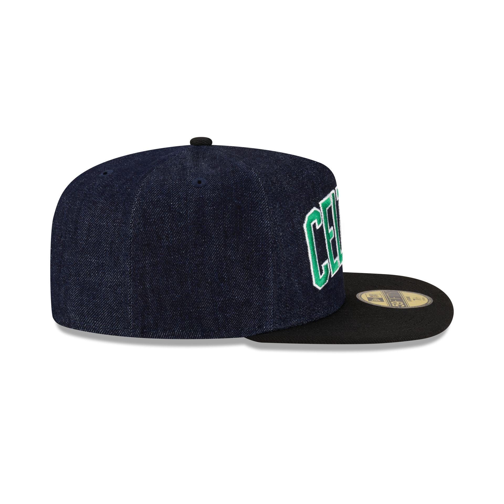 Golden State Warriors Navy Denim 59FIFTY A-Frame Fitted Hat Male Product Image