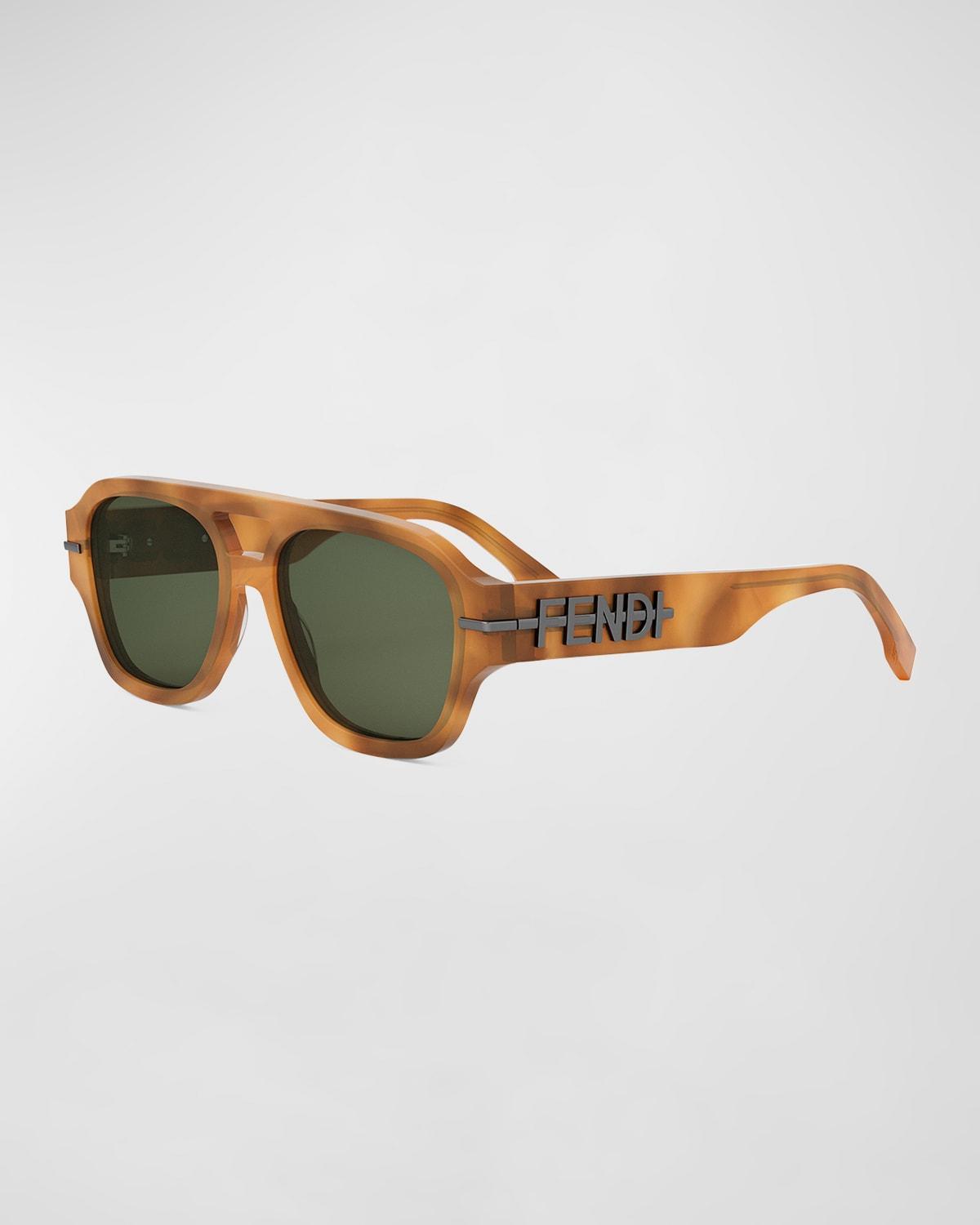 Mens DiorB23 S4I 56MM Rectangular Sunglasses Product Image