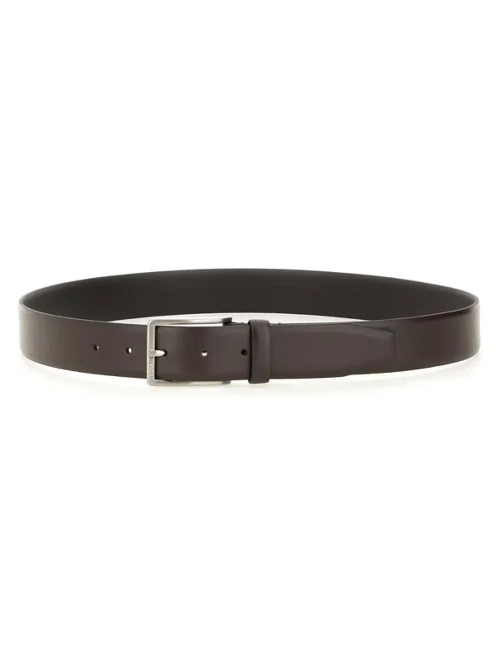 HUGO BOSS Belt With Buckle In Brown Product Image