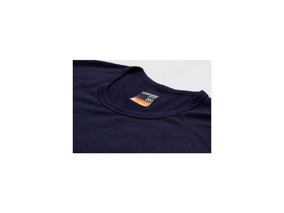 Icebreaker Oasis Short Sleeve Crewe (Midnight Navy) Men's Short Sleeve Pullover Product Image