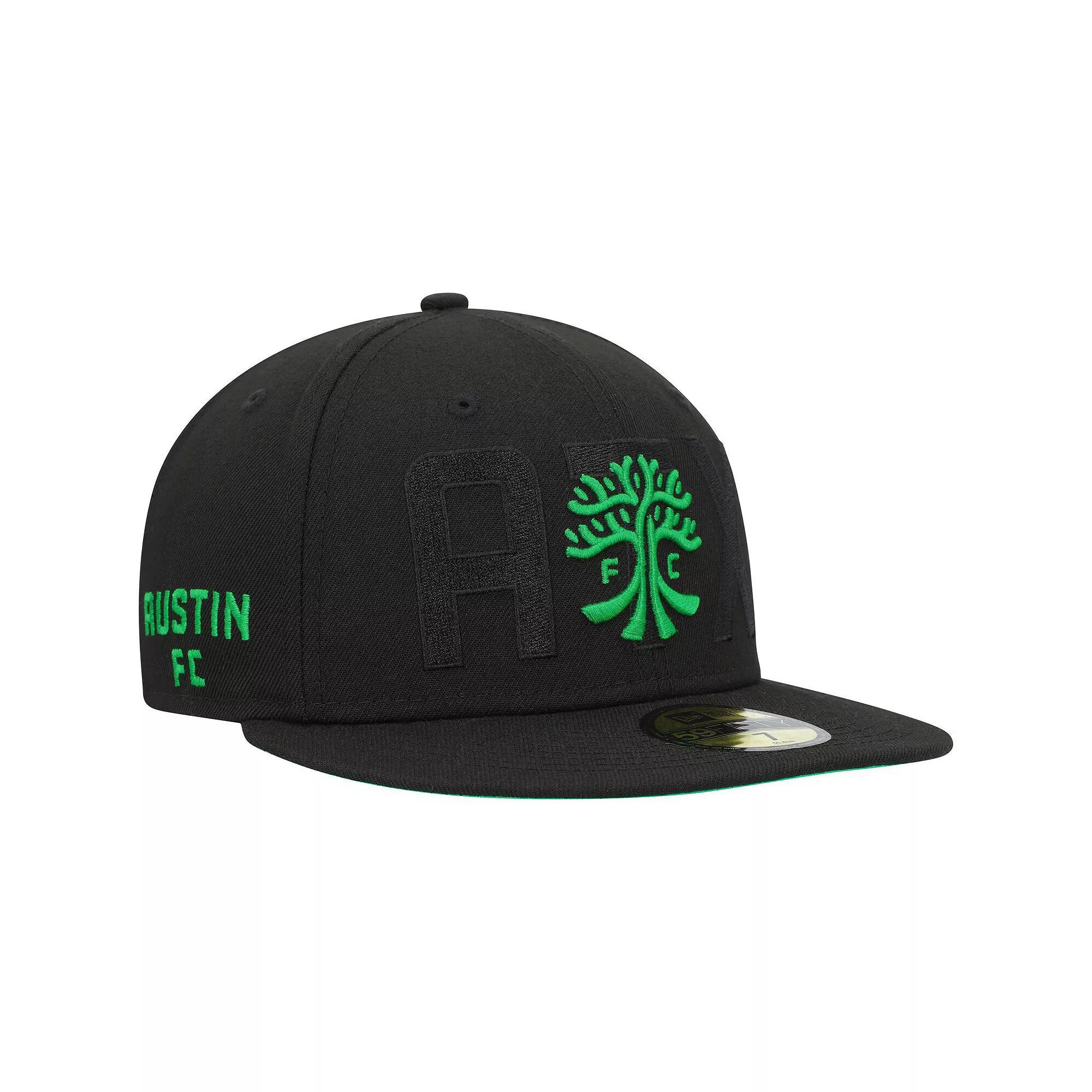 Mens New Era Black Austin FC Kick Off 59FIFTY Fitted Hat Product Image