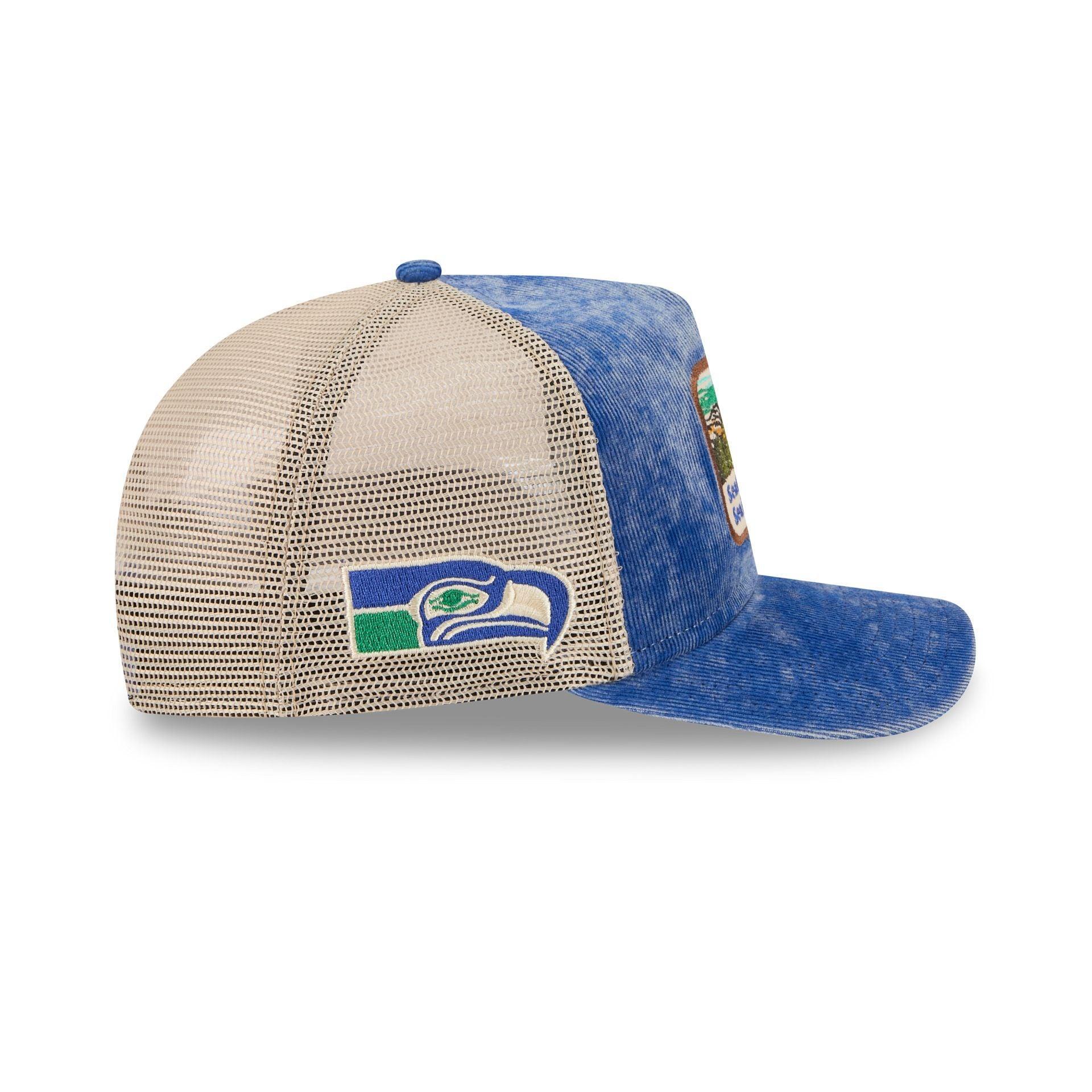 Seattle Seahawks Vintage Landscape 9FIFTY A-Frame Trucker Hat Male Product Image