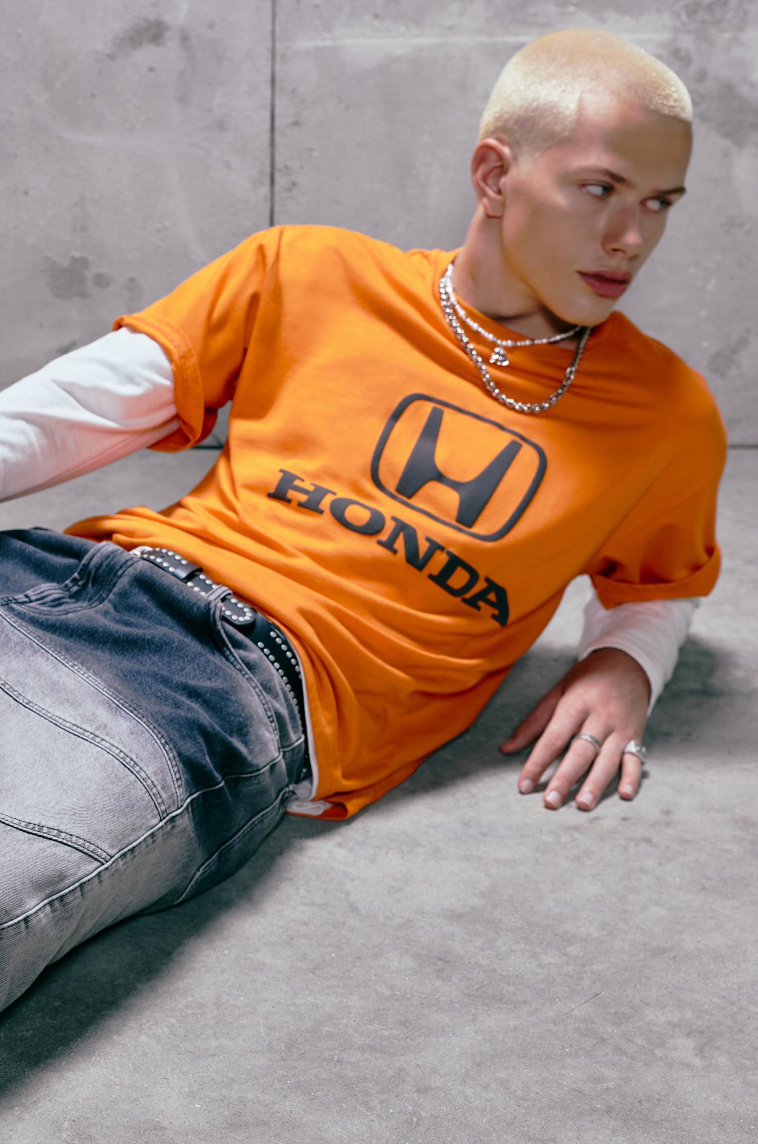 Orange Honda T-shirt Product Image