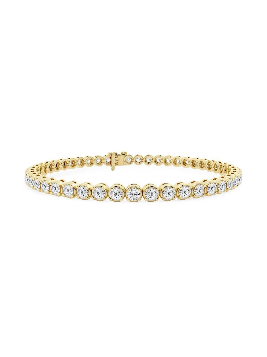 Womens 14K White Gold & Round Lab-Grown Diamond 4-Prong Tennis Bracelet/2.00-15.00 TCW Product Image