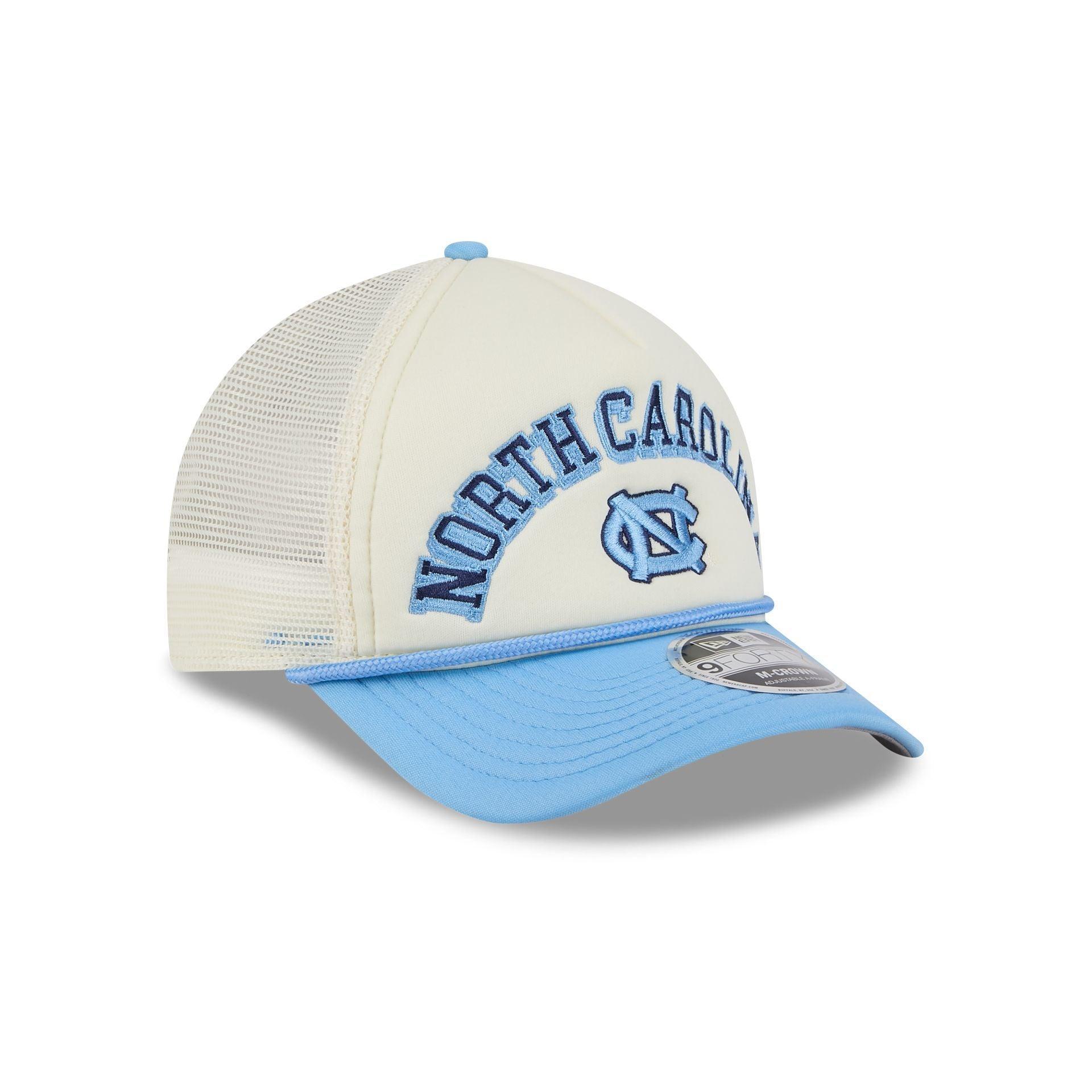 North Carolina Tar Heels Chrome Arch 9FORTY M-Crown A-Frame Trucker Hat Male Product Image
