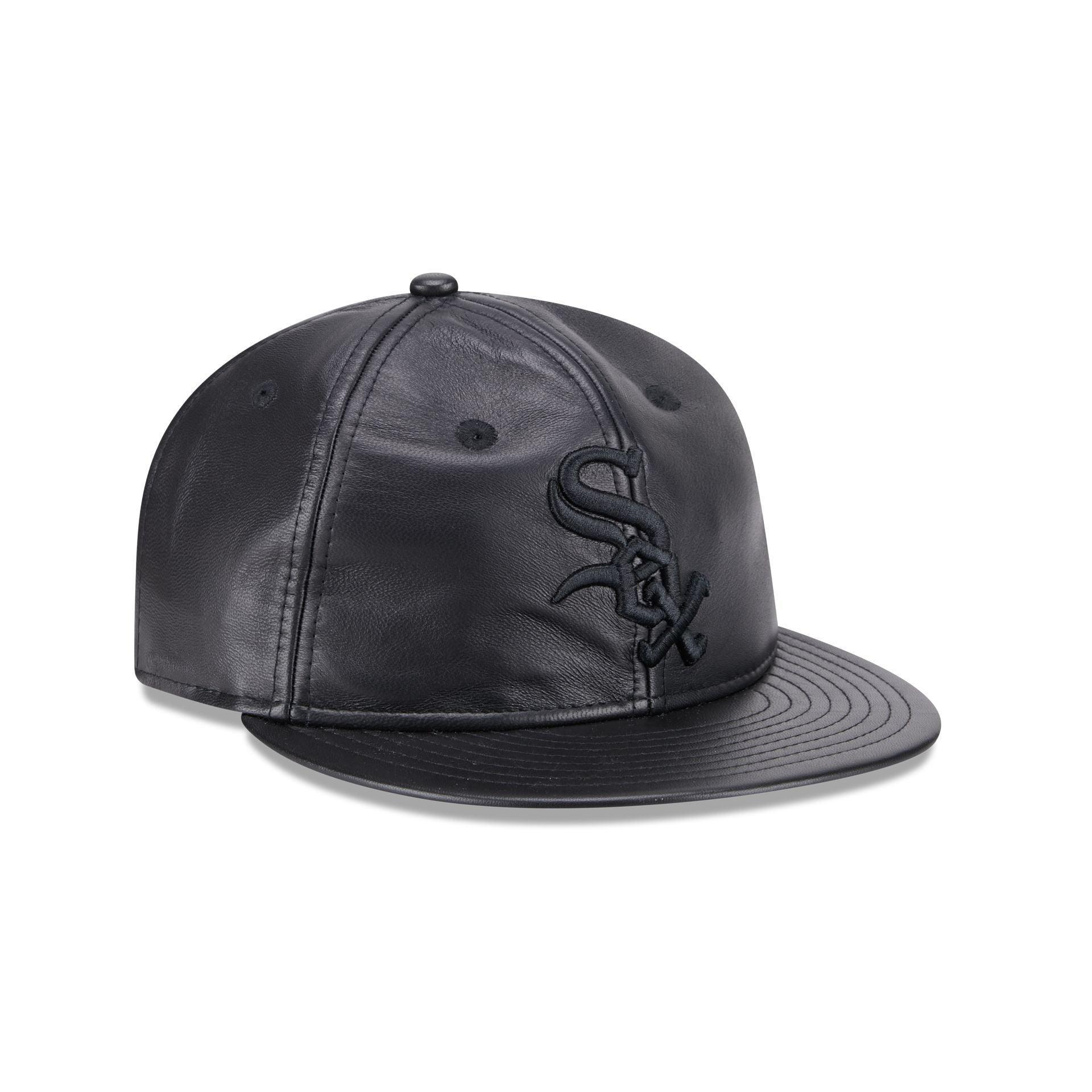 Chicago White Sox Genuine Leather Retro Crown 9FIFTY Strapback Hat Male Product Image