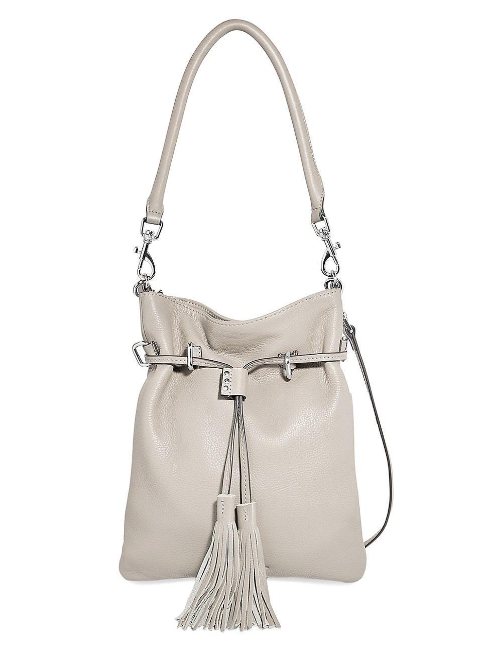 Womens Crosby Leather Drawstring Shoulder Bag Product Image