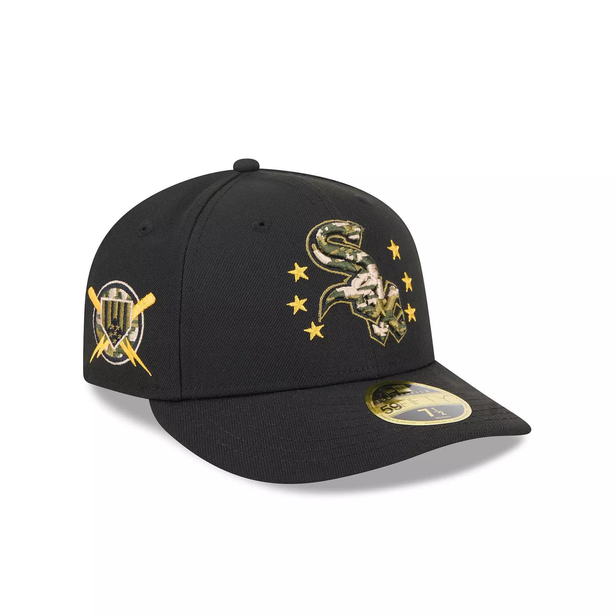 Men's New Era  Black Chicago White Sox 2024 Armed Forces Day Low Profile 59FIFTY Fitted Hat, Size: 7 1/2 Product Image