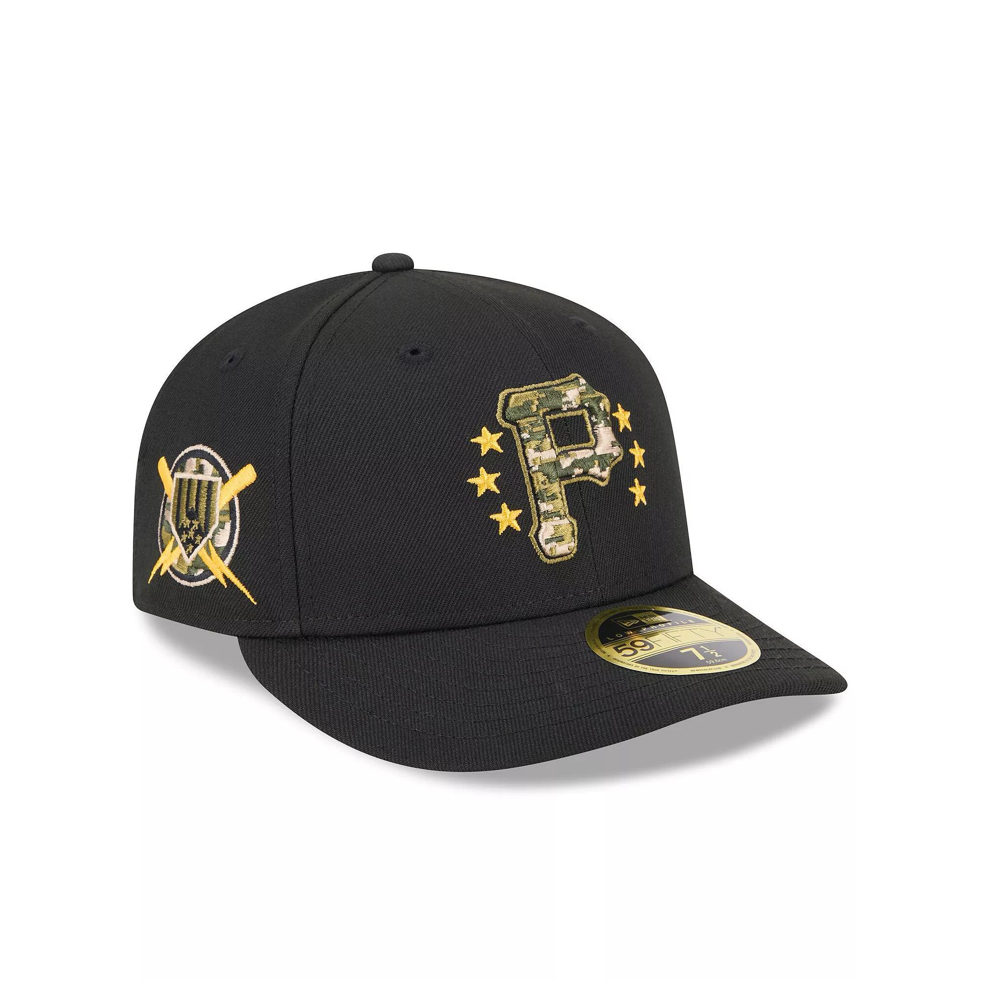 Men's New Era  Black Boston Red Sox 2024 Armed Forces Day Low Profile 59FIFTY Fitted Hat, Size: 7 1/8 Product Image