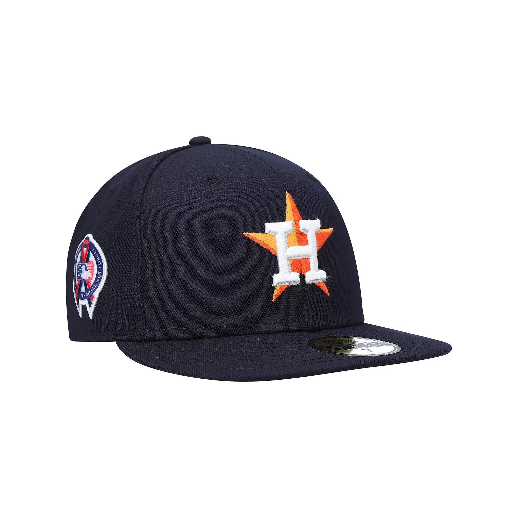 Men's New Era Navy Houston Astros 9/11 Memorial Side Patch 59FIFTY Fitted Hat, Size: 7 5/8, Blue Product Image