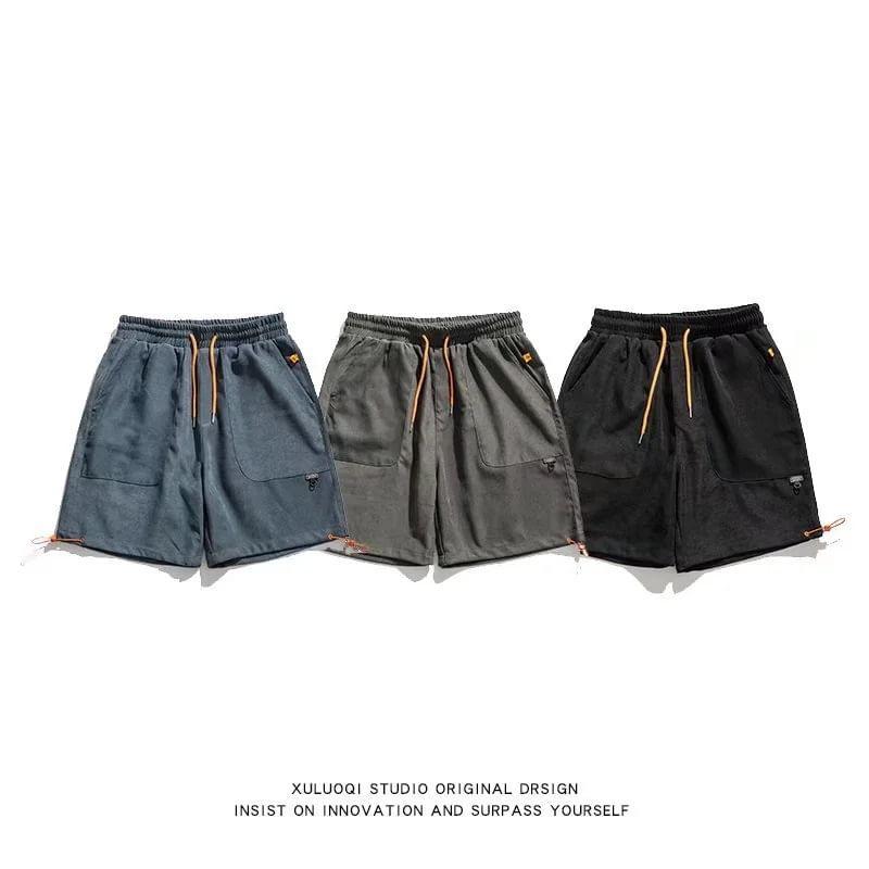 Drawstring Waist Shorts Product Image