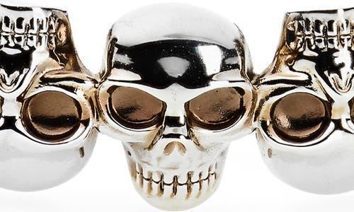 Mens Multi Skull Cuff Bracelet Product Image