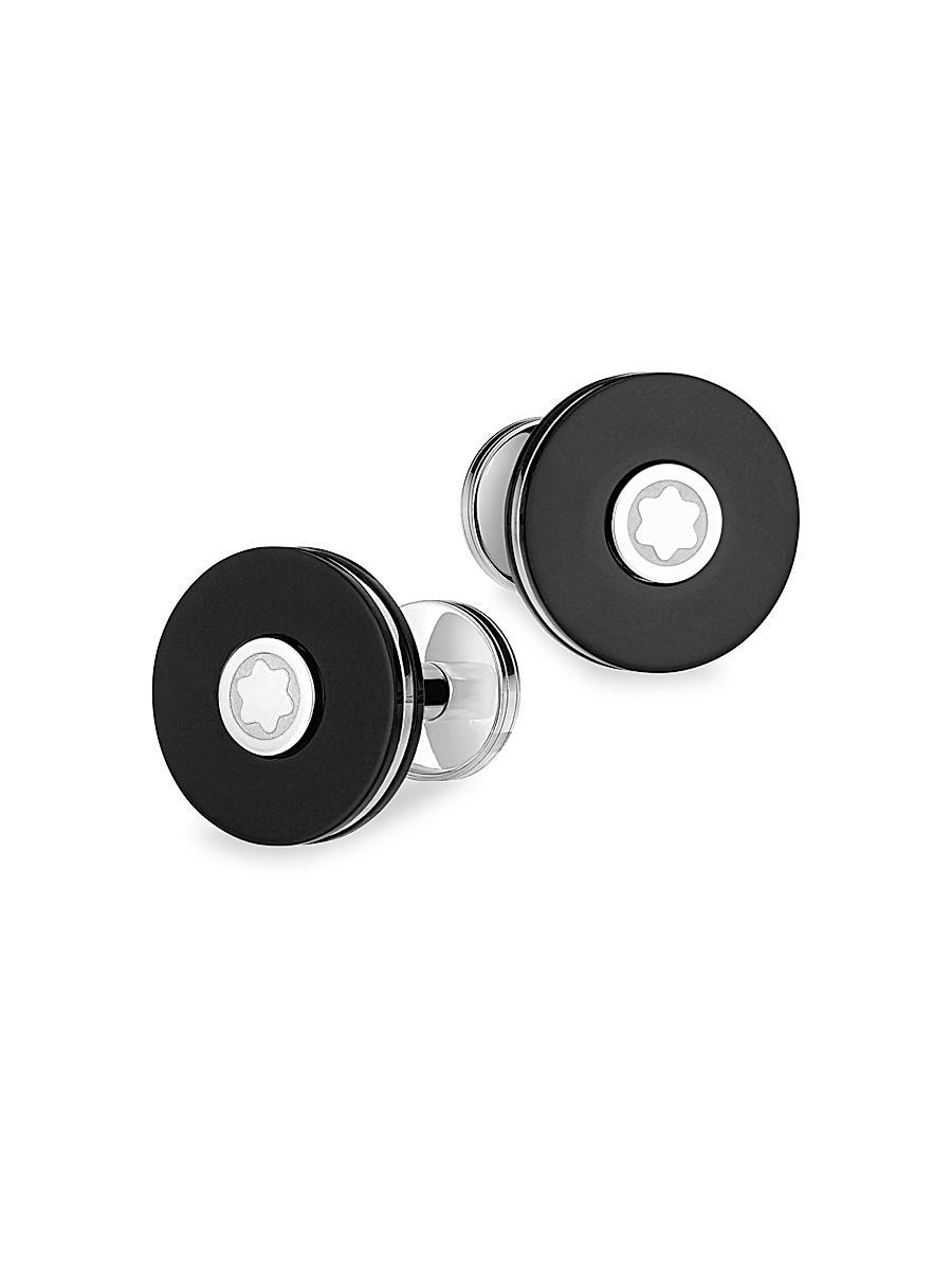 Mens PIX Black Cuff Links Product Image