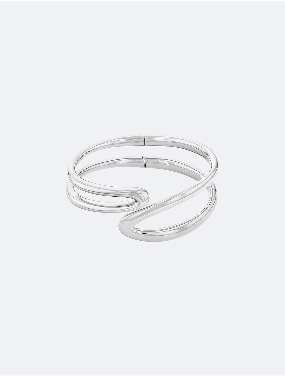 Calvin Klein Womens Organic Chain Link Bangle - Metallic Product Image