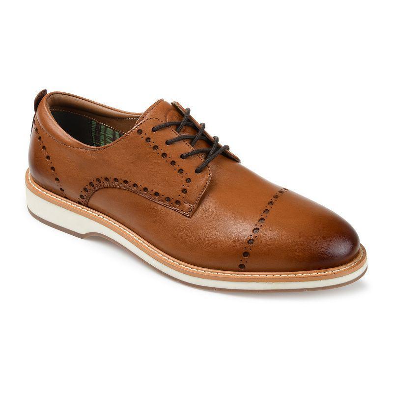 Thomas & Vine Fremont Mens Leather Oxford Shoes Red Product Image