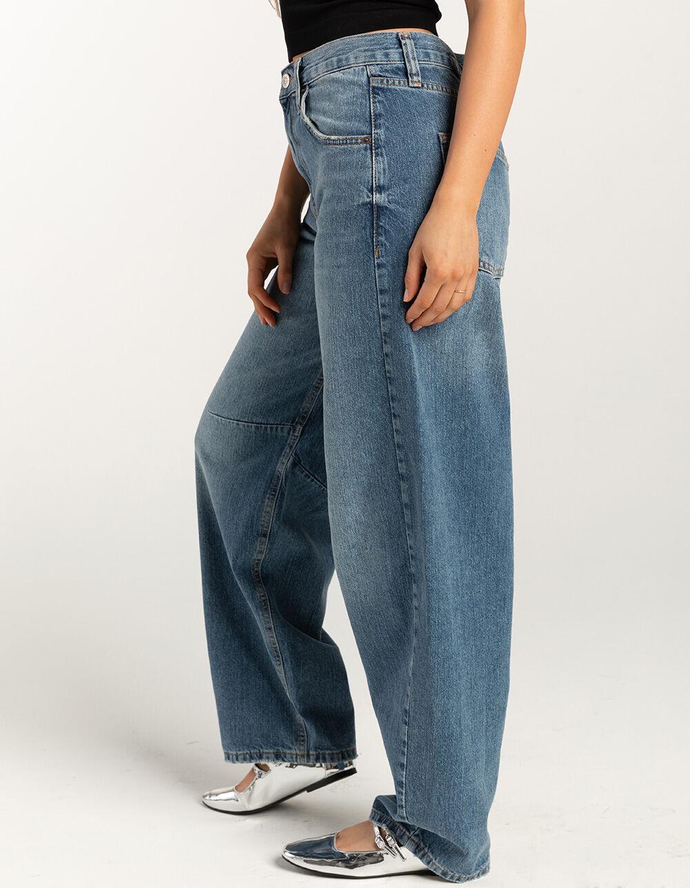 BDG Urban Outfitters Dual Rise Loose Fit Logan Buckle Womens Boyfriend Jeans - VINTAGE Product Image