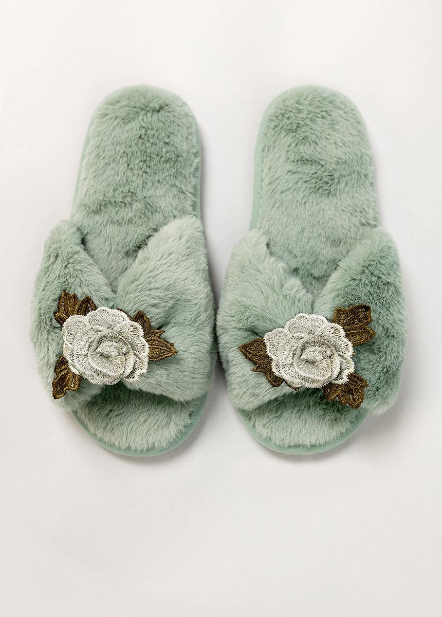Women's Fiona Slipper in Light Blue Female Product Image