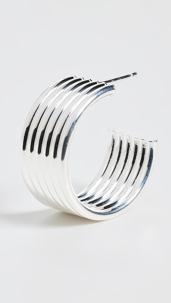 Jennifer Zeuner Jewelry Cairo 1" Hoops | Shopbop Product Image