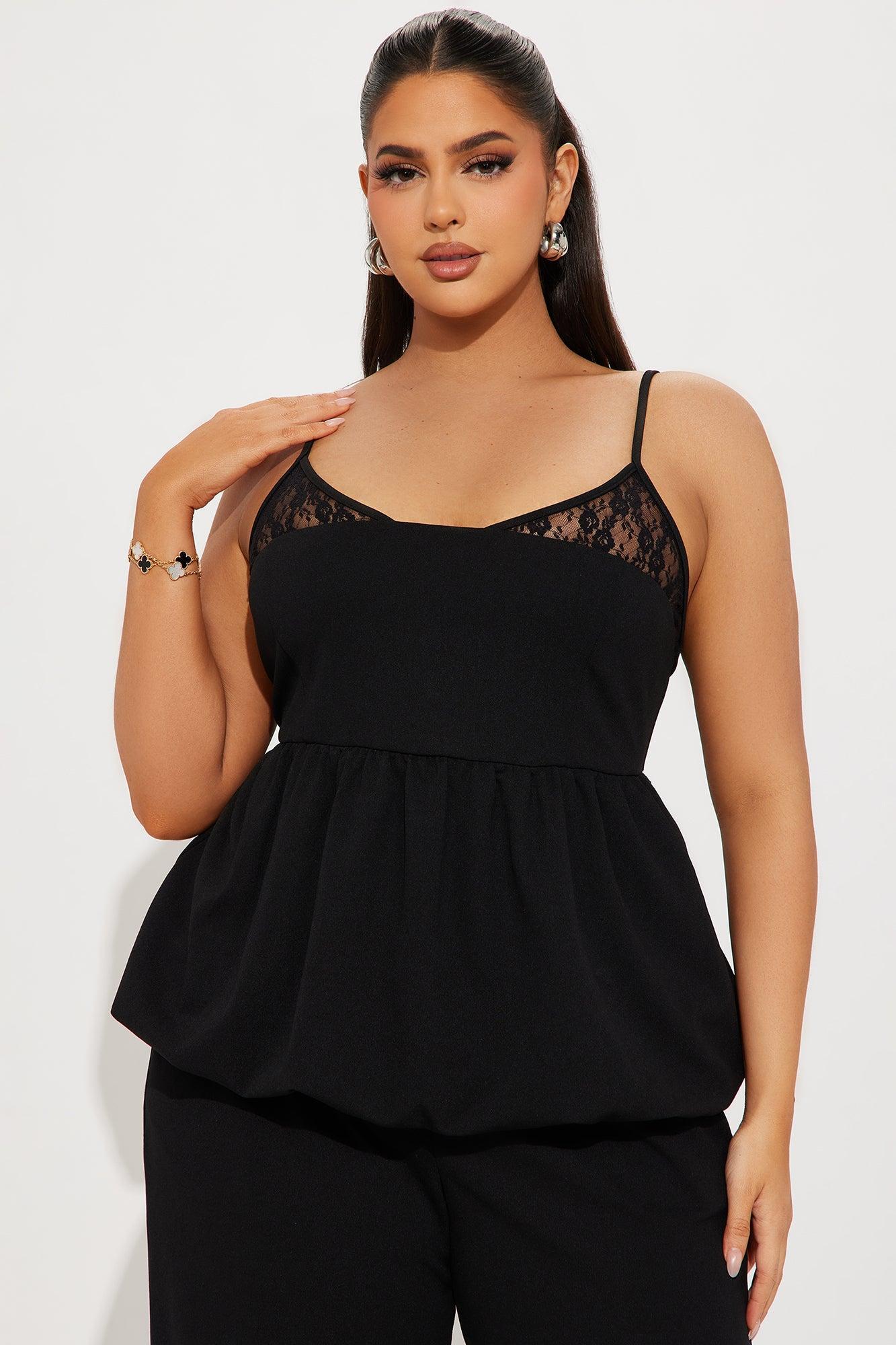 Mabel Peplum Pant Set - Black Product Image