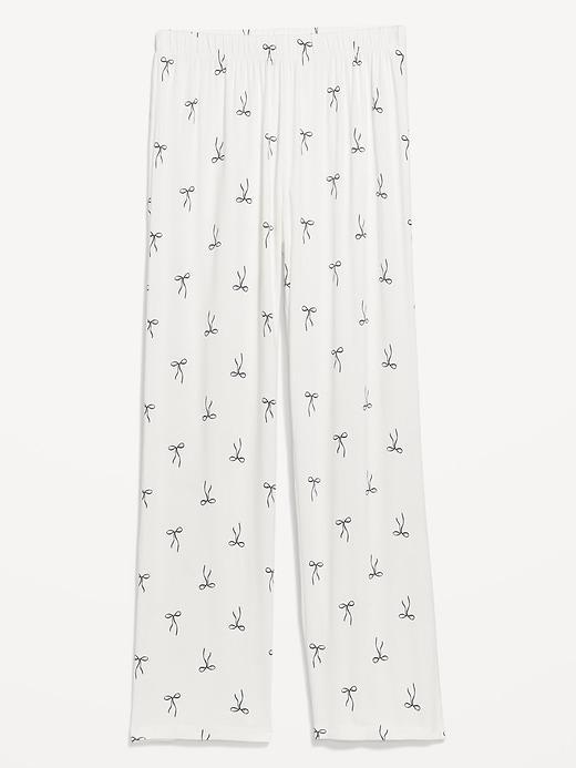 Mid-Rise Knit Jersey Pajama Pant Product Image