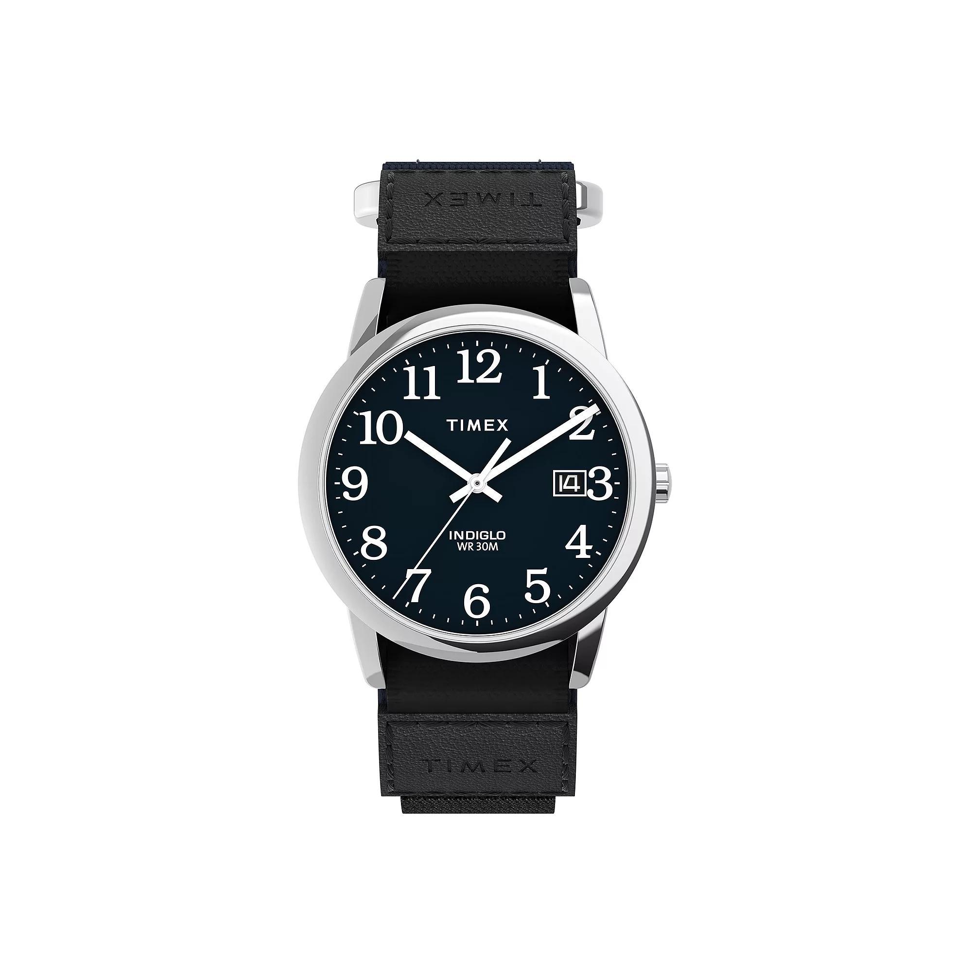 Timex® Fast Wrap® Easy Reader® Men's Strap Watch - TW2U85000JT, Size: Medium, Blue Product Image