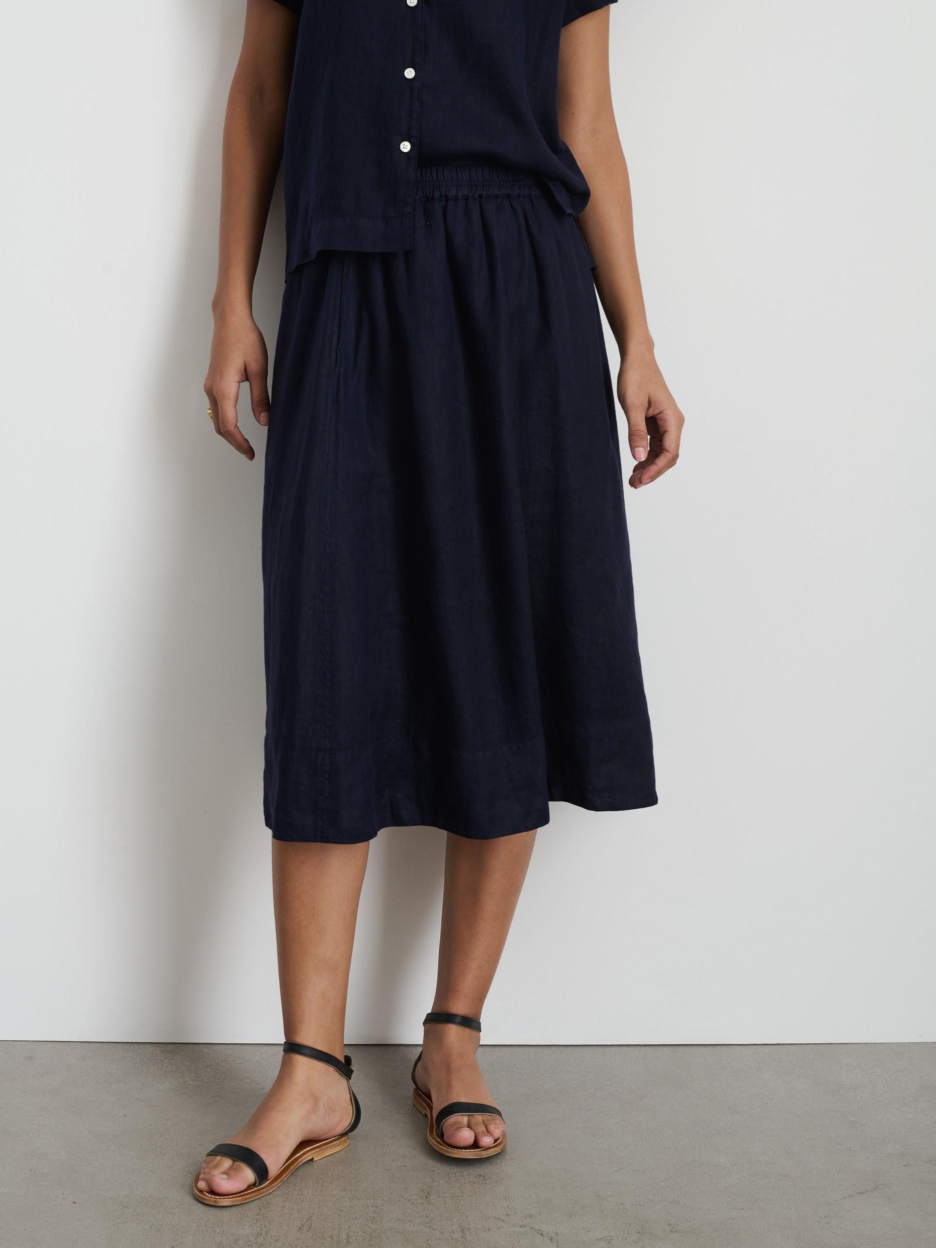 Maddie Skirt in Linen Product Image